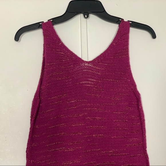 Caslon Sweater Purple Fuchsia Tank Top - Picture 9 of 13